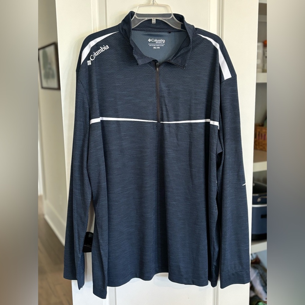 Columbia Golf Long Sleeve Lightweight Pullover navy size XXL